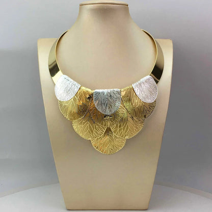 Latest Luxury Brazilian Wedding Jewelry Set Dubai Gold Plated Bridal Exaggerate Big Jewelry Sets FHK17245