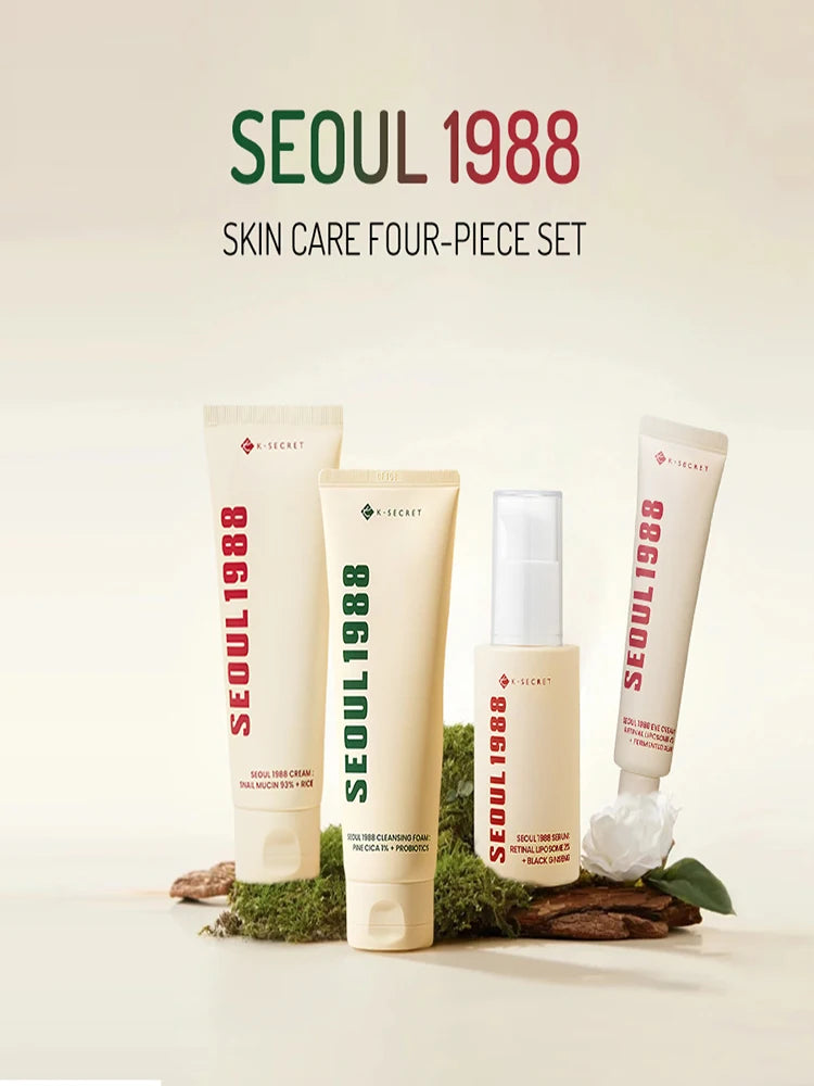 KSECRET SEOUL 1988 Skincare, Foaming Cleanser, Eye Cream, Brightening Essence, Anti-aging, Moisturizing, Improve Skin Elasticity