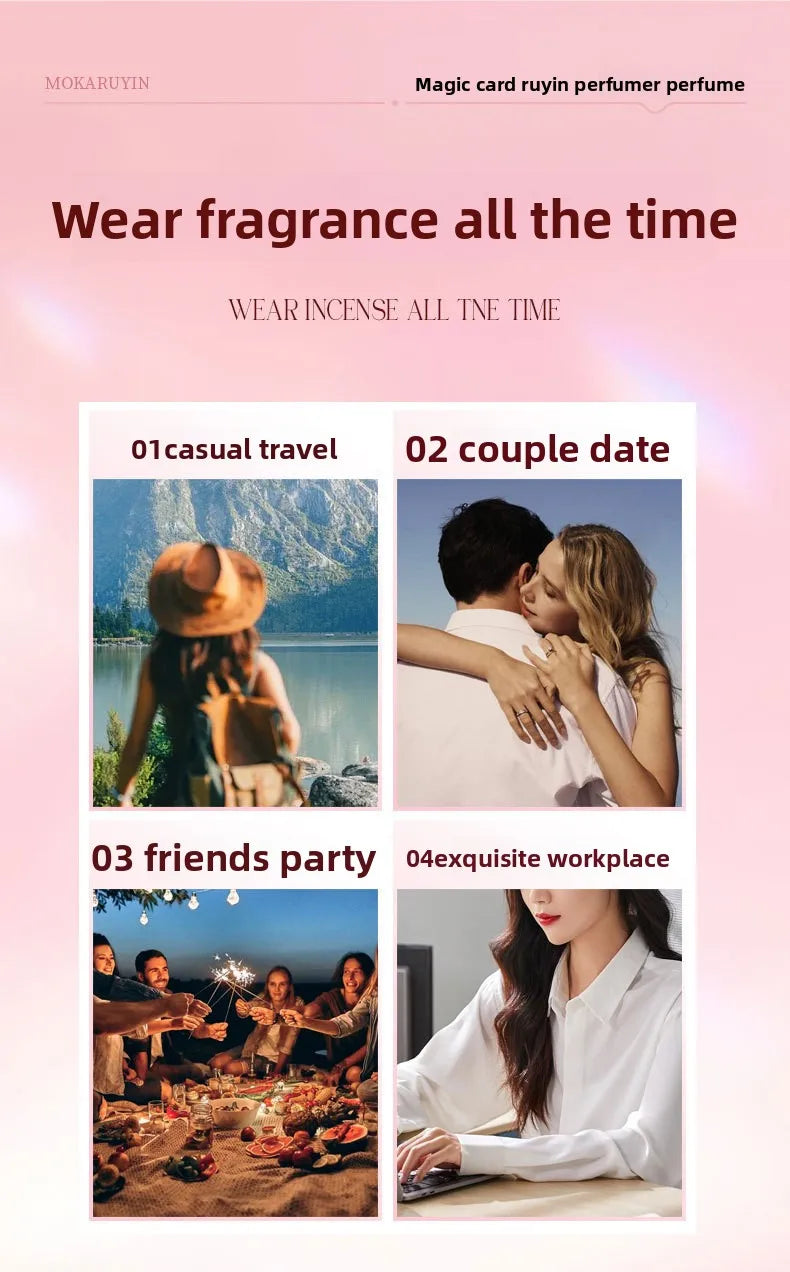 Perfume Lasting Fragrance, Fresh and Light Fragrance, Floral Fragrance, Alcohol-free Perfume for Ladies.