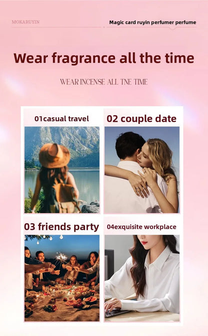 Perfume Lasting Fragrance, Fresh and Light Fragrance, Floral Fragrance, Alcohol-free Perfume for Ladies.