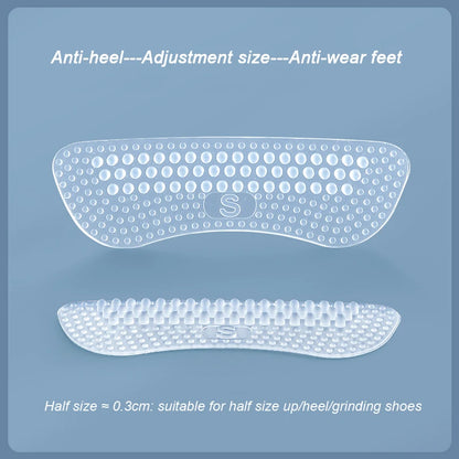 Upgrade Silicone Heel Stickers Heels Grips for Women Men Anti Slip Heel Cushions Non-Slip Inserts Pads Foot Heel Care Protector