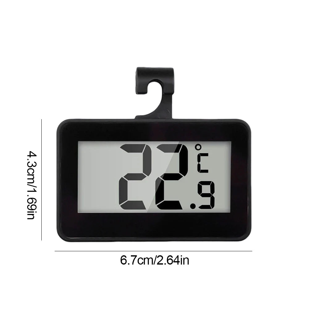 Mini Refrigerator Fridge Thermometer Max/Min Record Function Room Thermometer Refrigerator/Freezer Digital Thermometer for Home