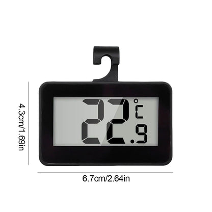 Mini Refrigerator Fridge Thermometer Max/Min Record Function Room Thermometer Refrigerator/Freezer Digital Thermometer for Home