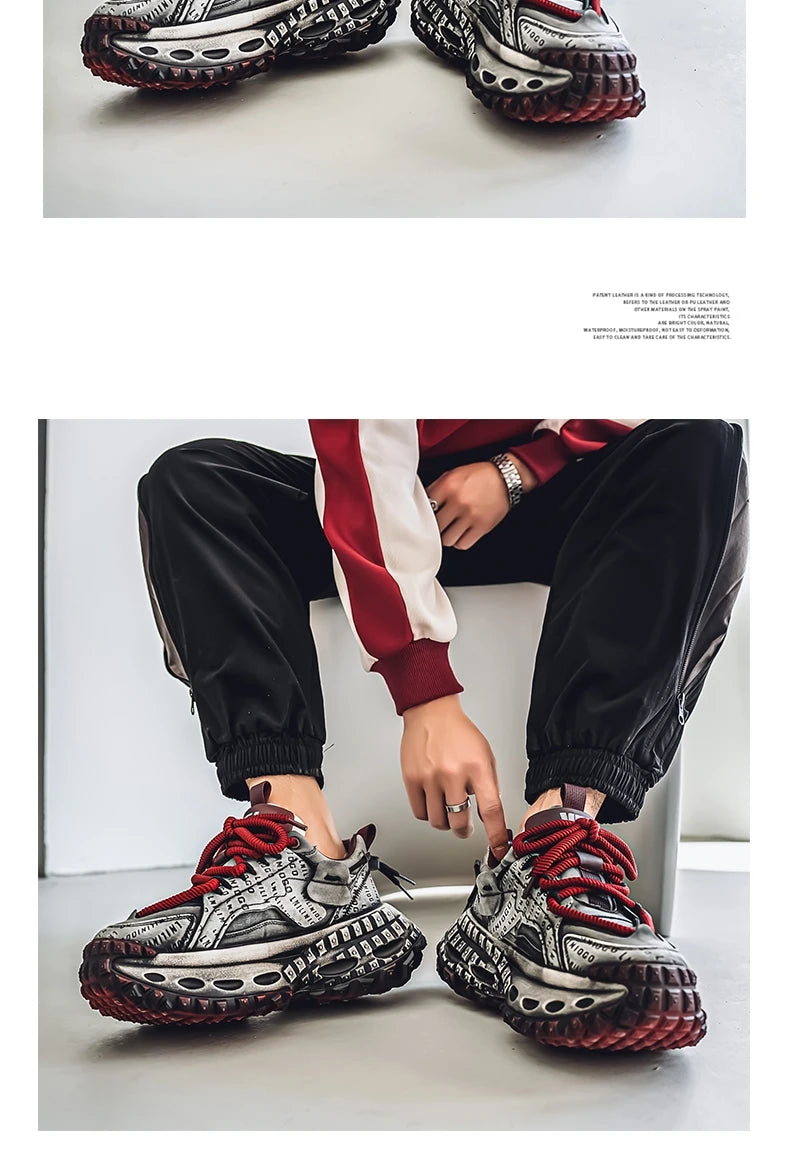 Casual Sneaker Men's Sneakers Loafers Wear-resistant Non-Slip Fashion Sports and Leisure Shoes for Men Outdoor Thick Bottom