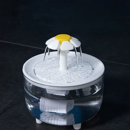 1L USB Electric Mute Pet Water Fountain Automatic Cat Drinking Bowl Filter Quiet Dispenser with Carbon Filter for Fresh Water