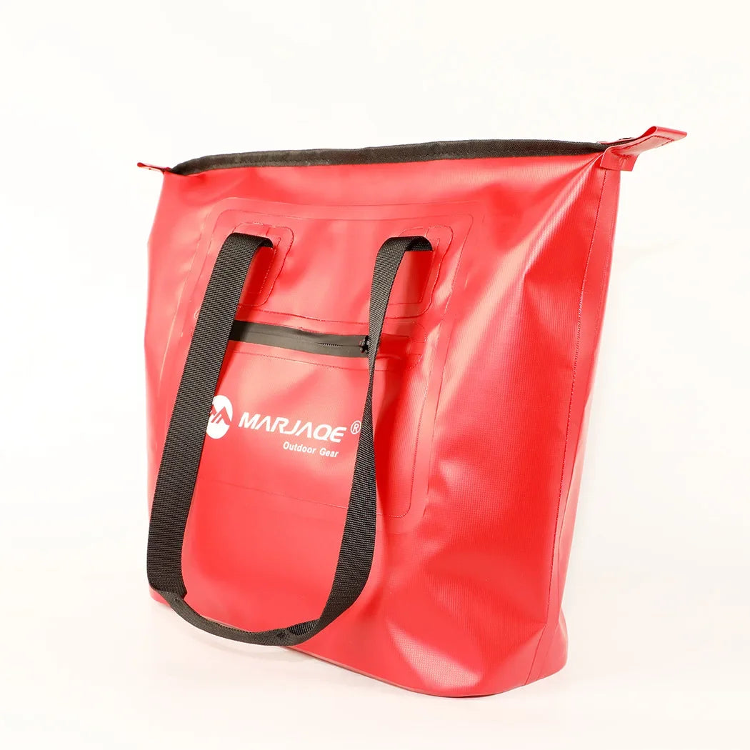 Waterproof Tote Beach Bag with Airtight Zipper Duffel Bag Dry Saddle Luggage Storage Beach Rafting Motorcycle Swimming Bags