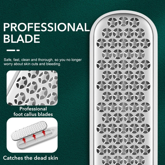 1Pcs Pedicure Tools Professional Foot Rasp Scrubber With Nail Clipper Double-Sided Dead Skin Remover File For Feet Care Spa Tool