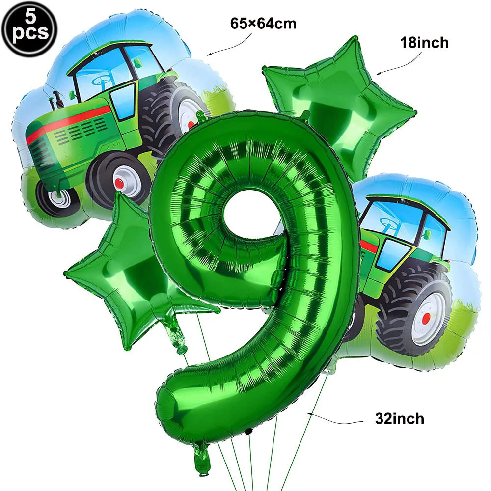 Tractor Party Paper Plates Cups Napkins Banner Tractor Birthday Party Supplies Tractor Themed Party Decor for Party Farm Party