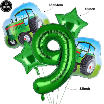 Tractor Party Paper Plates Cups Napkins Banner Tractor Birthday Party Supplies Tractor Themed Party Decor for Party Farm Party