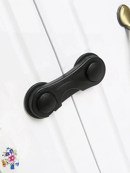 Multifunctional Safety Cabinet Door Lock Baby Safety Drawer Door Buckle Anti-Pinch Home White Bathroom Refrigerator Lock