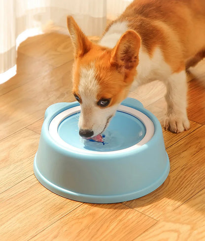 1000ml Anti-splash Dog Drinking Water Bowl Non-Wetting Mouth Floating Pet Bowl for Cats Dogs Puppy Drinking Water Dispenser