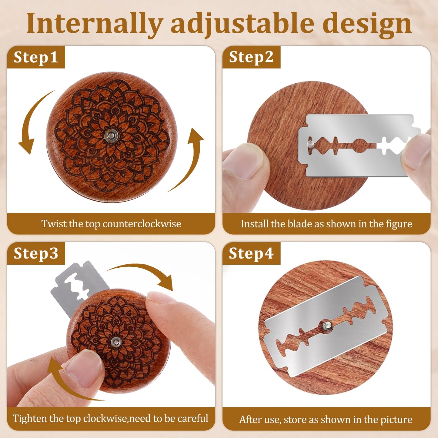 Wooden Bread Knife Bread Bakery Lame Tools French Bread Scorer Baking Source Dough Bread Knife Cutter Tools DIY Sourdough Bread