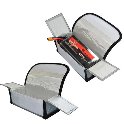 High Quality Fireproof & Waterproof Explosion-proof RC LiPo Battery Safety Bag Safe Guard Charge Sack 90*64*50MM