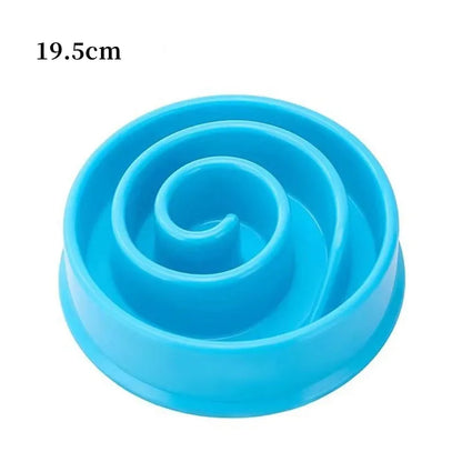 Pet Dog Slow Feeder Bowl Fun Non Slip Anti-Gulping Slower Food Feeding Dishes Eco Dog Bowl for Large Medium Small Dogs Puppy