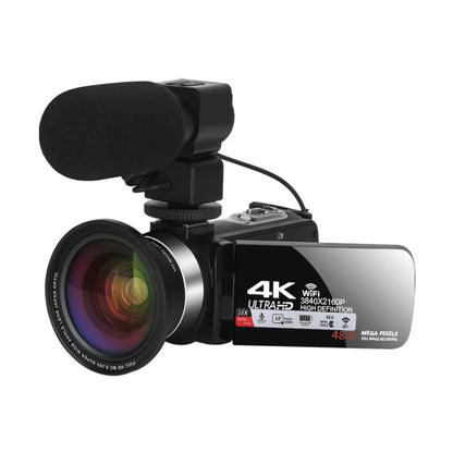 4k Professional Camcorder for Youtube Tiktok and Vlog Streaming with16x Digital Zoom Wifi Infrared Night Vision Video Cameras
