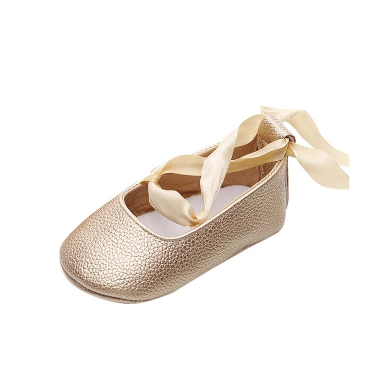 Baby Girls Shoes Non-Slip Rubber Sole Ballet Slippers Princess Dress Wedding Shoes