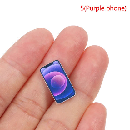 1:12 Scale Miniature Dollhouse Mobile Phone Model for Doll House Decoration