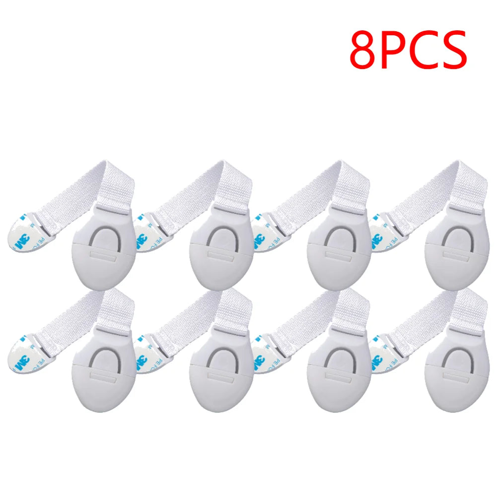 1-10pcs Child Safety Cabinet Lock Baby Security Protection Drawer Door Cabinet Lock Plastic Protection Kids Safety Door Lock