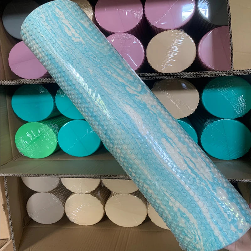 Extended 90cm  EVA Foam Roller Me Pattern Yoga Massage Sti Fitn Exercise Muscle Relaxation Roller