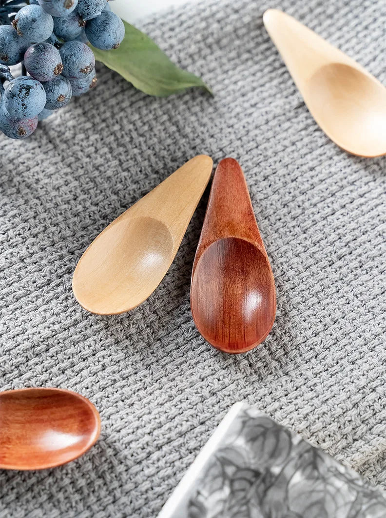 Mini Creative Tea Spoon Short Handled Small Wooden Spoon Coffee Spoon Spice Spoon Salt Spoon Milk Powder Spoon Wholesale
