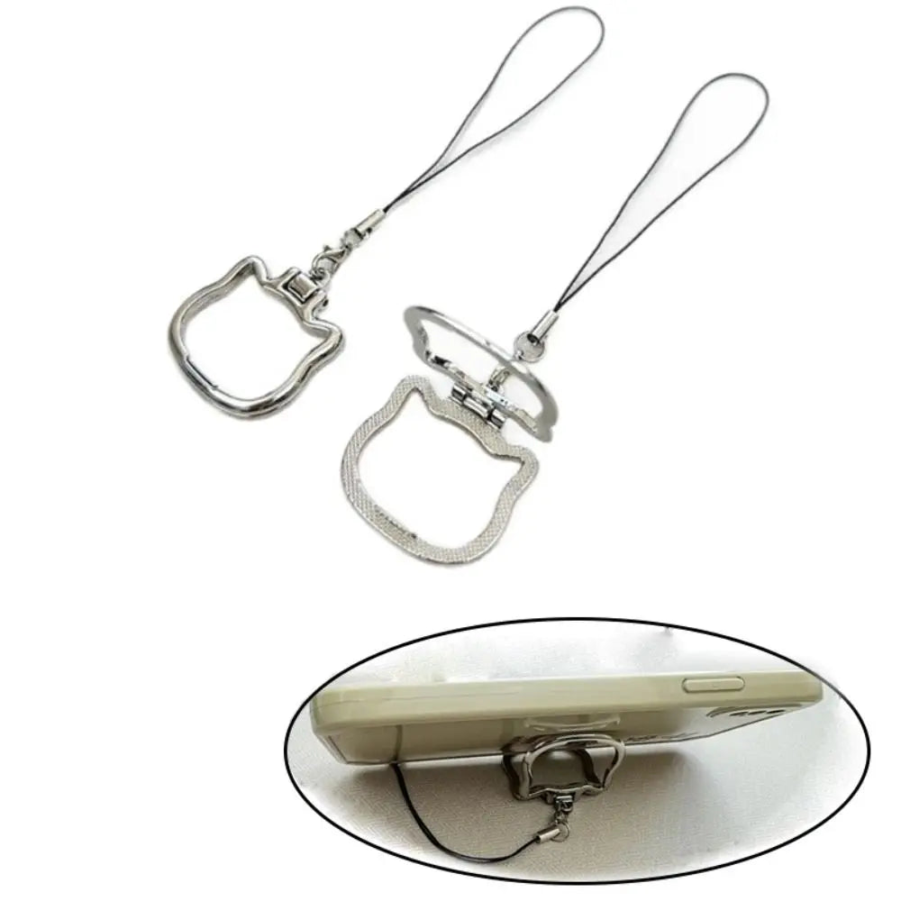 New 2-in-1 Mobile Phone Hanging Rope Foldable Kickstand Desktop Phone Holder Cell Phone Accessories Phone Lanyard