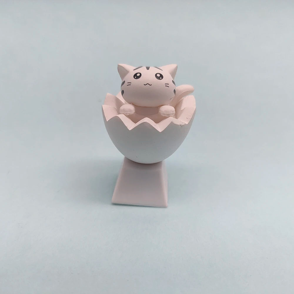 Customize Your Keyboard with Cute Cat Keycaps - PBT Axis Cherry MX Artisan Anime Pink Kawaii Accessories