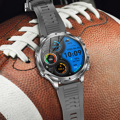 2025 Outdoor Sports Fitness Tracker Smart Watch 1.85 Inch HD Alomed 800mAh Lithium Battery Bluetooth LED Flashlight Smart Watch