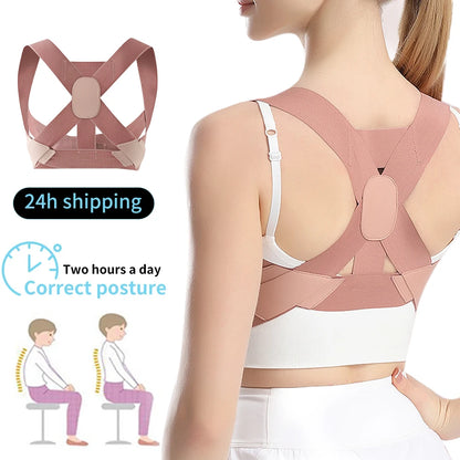 1PCS Posture Corrector for Women Men, Back Brace, Shoulder Brace for Mid Upper Spine Support,Neck Shoulder Back Pain Relief