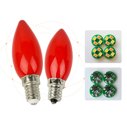 1PC LED altar bulb E12/E14 Red candle Buddha lamp decorative lamp Buddha bead decorative lamp