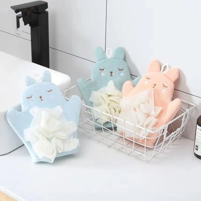 Cartoon Baby Bath Gloves Cotton Bath Towel for Children Kids Cute Animal Bath Brushes Comfortable Shower Sponge Bath Accessories