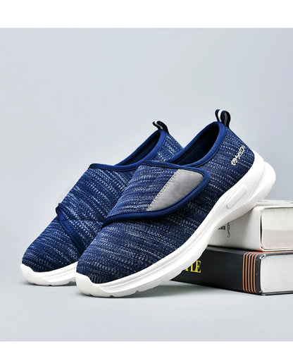 Diabetic Shoes for Men Wide Width Walking Shoes Slip-On Orthopedic Shoes for Swollen Feet Foot Pain Relief Cushion Sneakers