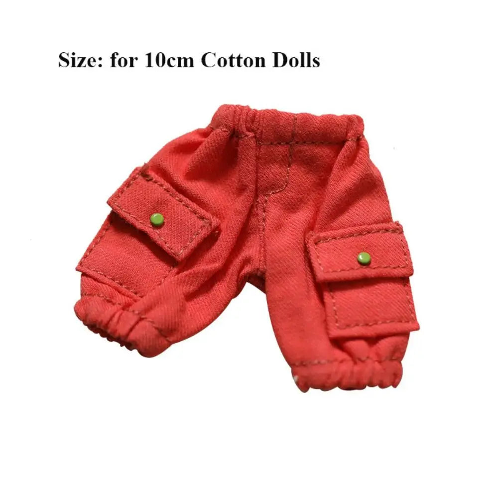 New Fashion Cotton Doll Shorts Multistyles Pocket Pants Casual Wears Accessories for 10cm Cotton Doll