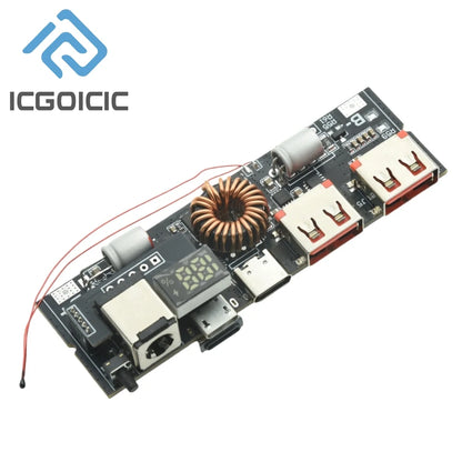 3S/4S/5S Bidirectional PD Power Bank Module – 6 Port 65W~100W Fast Charge DIY Mobile Power Motherboard Kit