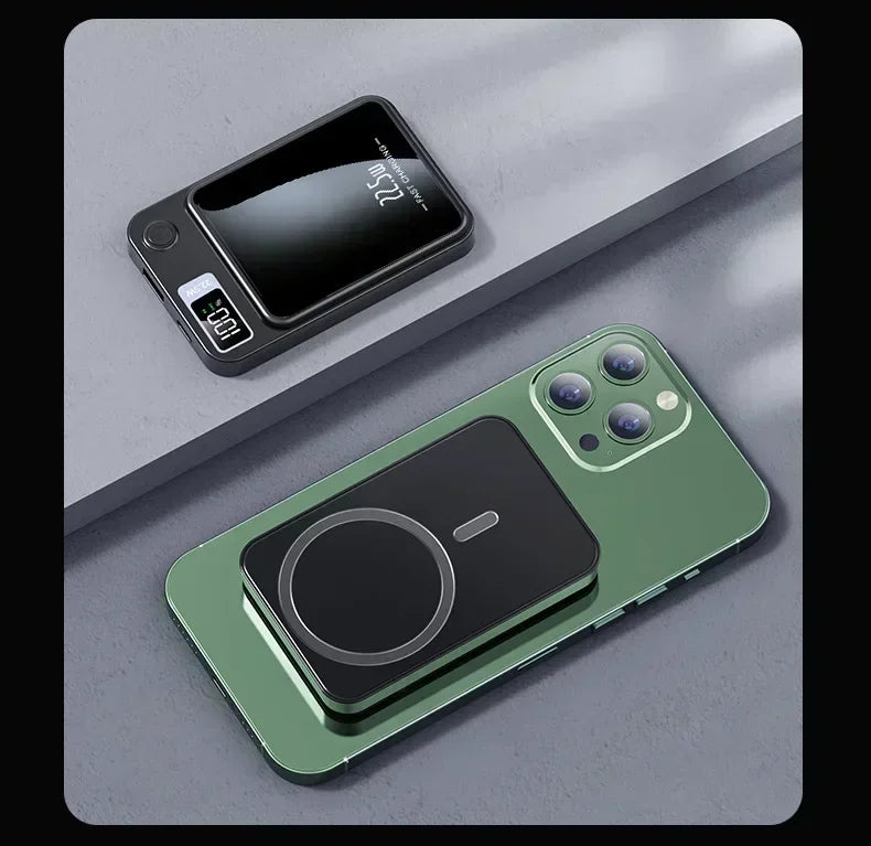 Power Bank 22.5W Magnetic Wireless Portable Chargers 30000mAh Super Fast Charging Powerbank External Battery for Iphone Xiaomi