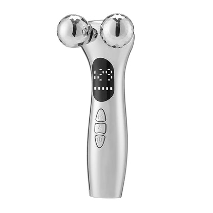 4D Roller Facial Massager EMS Face Lift Device V-Face Slimmer Skin Tightening Double Chin Remover Eye Care Massage Beauty Roller