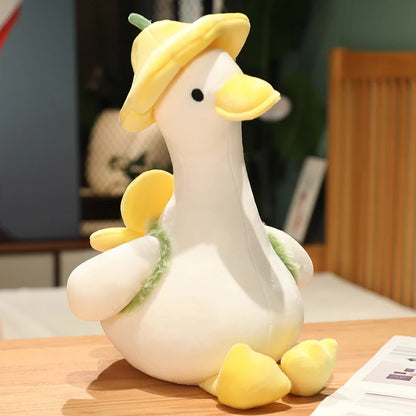 Lovely Duck Doll Flower Duck Plush Toy Stuffed Animal Plush Toy Best Gift Kawaii Plushie Toy Simulation Funny Doll