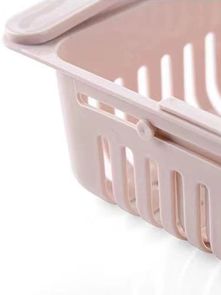 1Pc Refrigerator Storage Basket Flexible Expandable Fridge Organizer Drawer Storage Rack Storage Fresh Box Freezer Box Storage