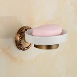 . Solid Brass Bathroom Accessories Set,Robe hook,Paper Holder,Towel Bar,Soap Basket,Bathroom Fitting Sets