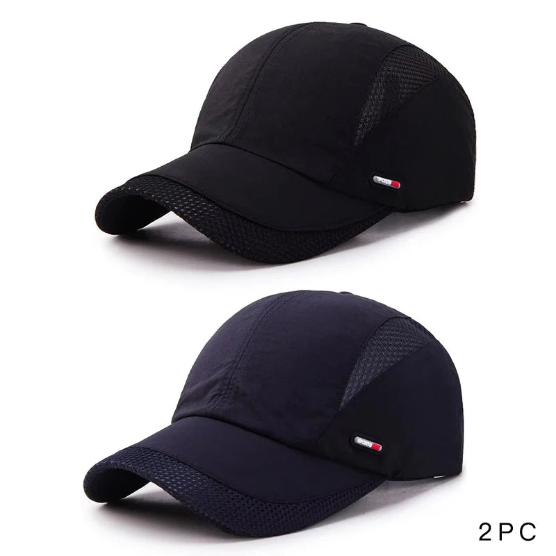 Summer Outdoor Sports Quick-Drying Mesh Baseball Cap Yuda Men Cap Simple Solid Color Hat