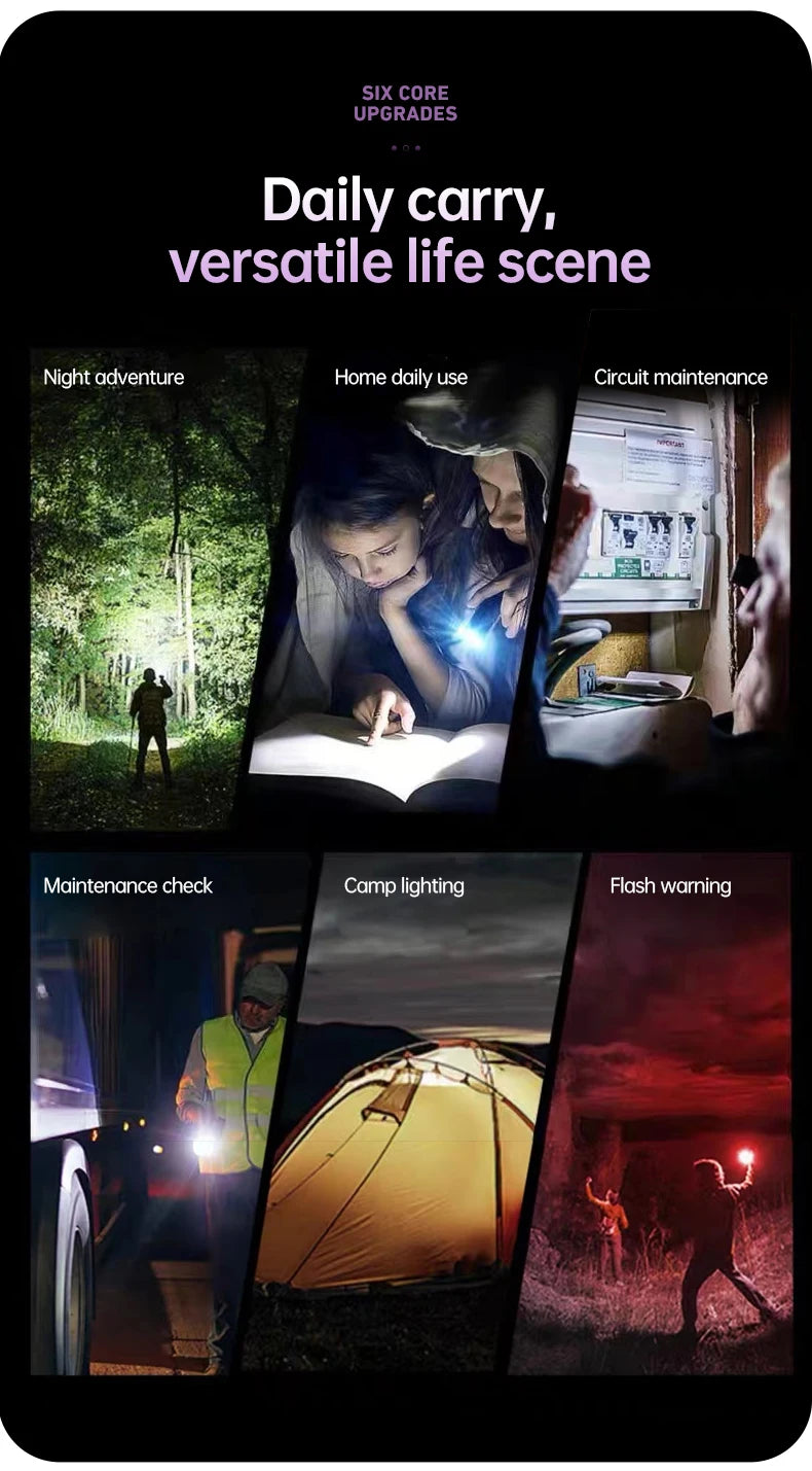 VGR 100 Speed High-speed Handheld Electric Fan with Flashlight USB Mini Portable Charging Small Fan Desktop Small Electric Fan