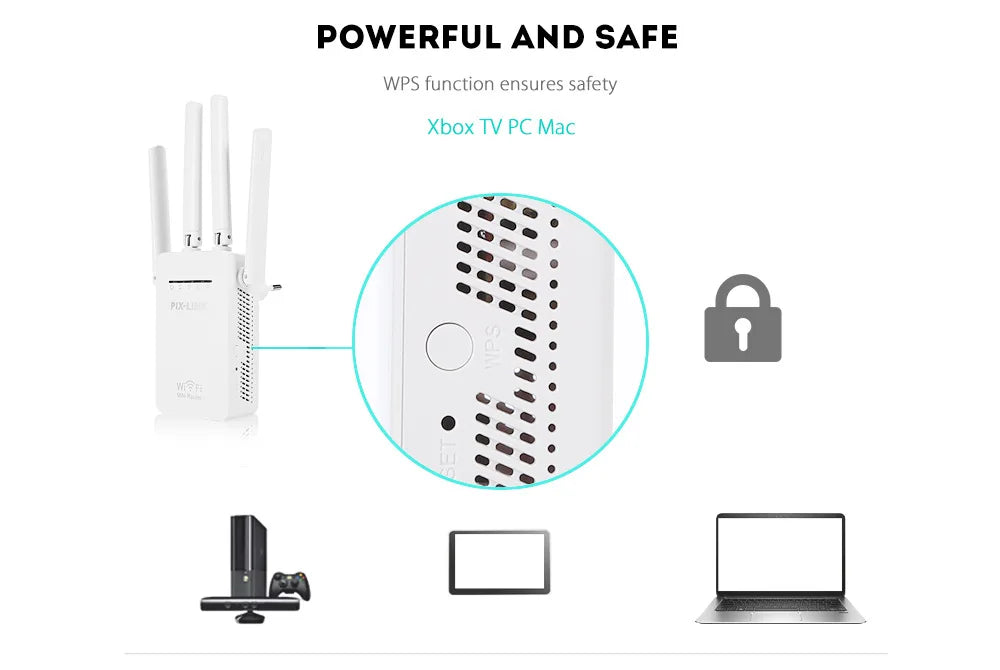 wifi extender 300Mbps 2.4GHz Home Wireless WiFi Router Repeater Booster Range Extender Expander