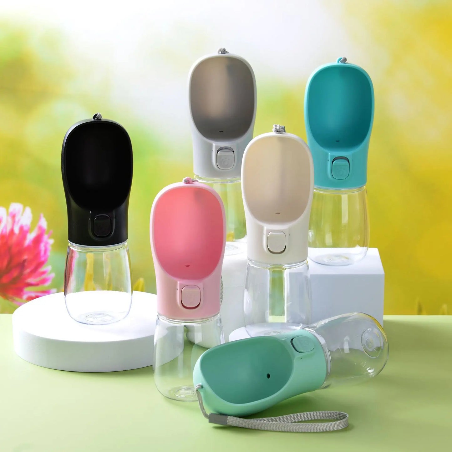 Outdoor Walking Puppy Pet Travel Water Bottle Cat Drinking Bowl Supplies Portable Dog Water Bottle for Small Large Dogs Bowl