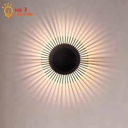 Modern Minimalist Atmosphere Small Wall Lamp LED Aluminum Art Decorative Wall Mounted Living Bedroom Bedside Background Hotel