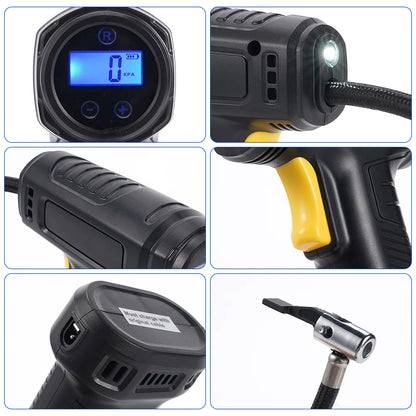 Electric Vehicle Air Pump Household Small Car Portable Tire Air Pump Wireless Charging Handheld Intelligent Digital Display