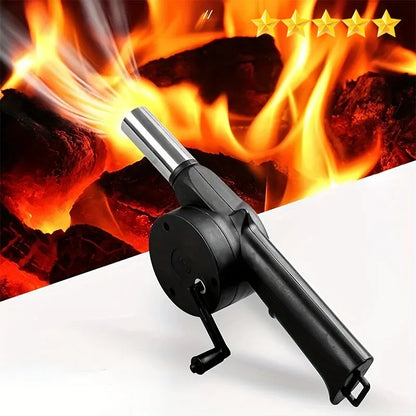 【Hot sales】 Portable Hand-Operated Blower for BBQ, Camping, and Fire Making-Effective and Easy-to-Use Stored Access