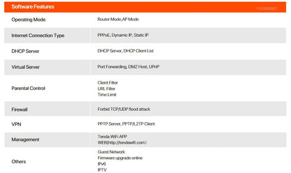 Tenda AX3000 WiFi6 Mesh System EM/MX12 Wireless Router Wi-Fi6 Mesh WiFi Router up to 7000 sq.ft. Wifi range extender WIFI 6 Mesh
