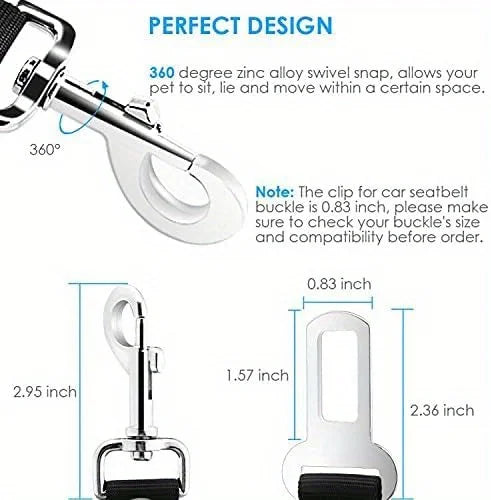 Car Seat Belt Pet Adjustable Cat Dog Car Seat Vehicle Dog Harness Lead Clip Safety Lever Traction Dog Collars Dog Accessoires