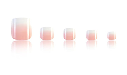 24 Pcs French Design Fake Toe Nail Press on Toe Nail Summer False Nails Acrylic Reusable Toe Nail Decorated Nails With Tool Kit