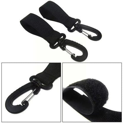 2pcs PU leather baby bag stroller hook pram rotate 360degree rotatable cart organizer pram hook crochet stroller accessories