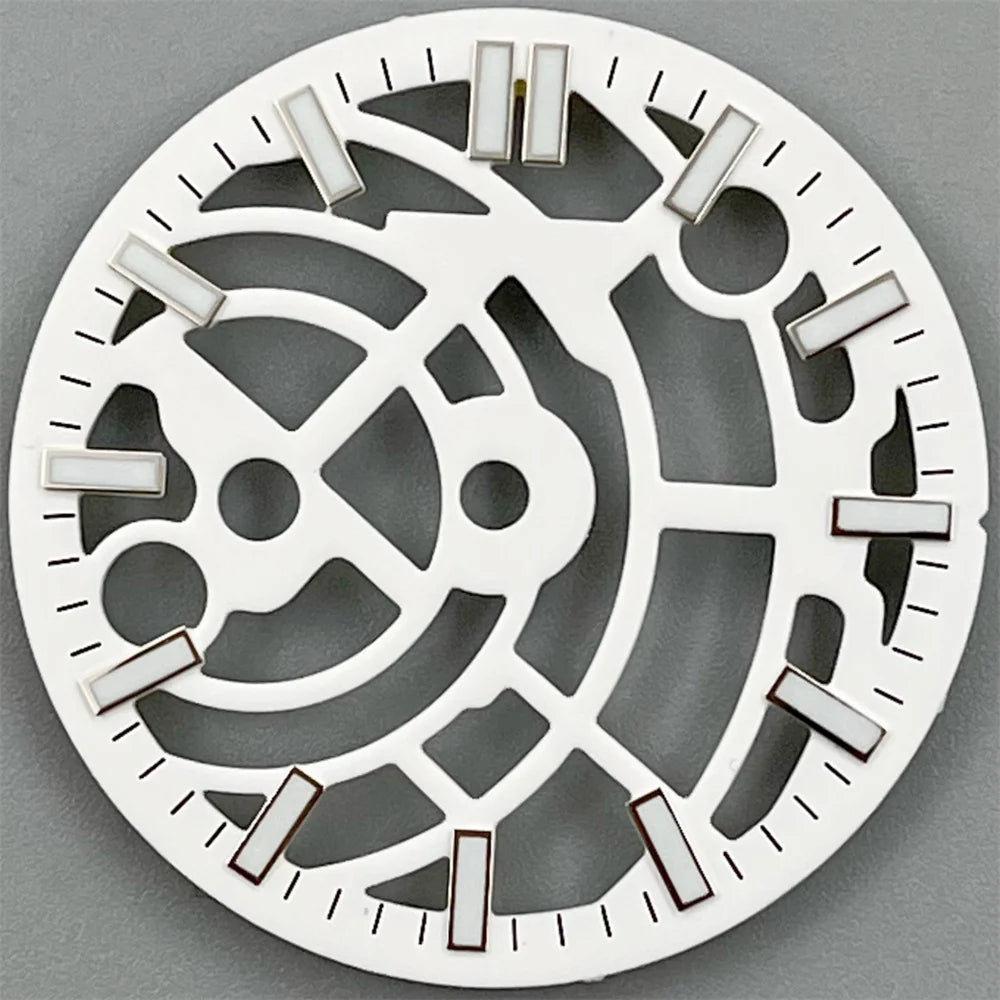 NH70 NH72 29mm black white green blue Hollowing Out Watch Dial and Hand Set green luminous Fit  NH70 NH72  Movt